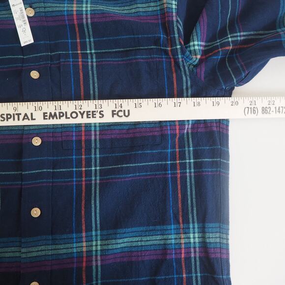 NWT Madewell Flannel Oversized Ex-Boyfriend Shirt Women’s Size Small - Picture 6 of 10